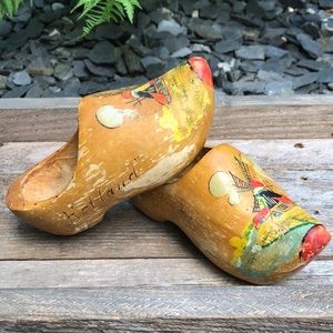 Vintage Holland Wooden Shoes
